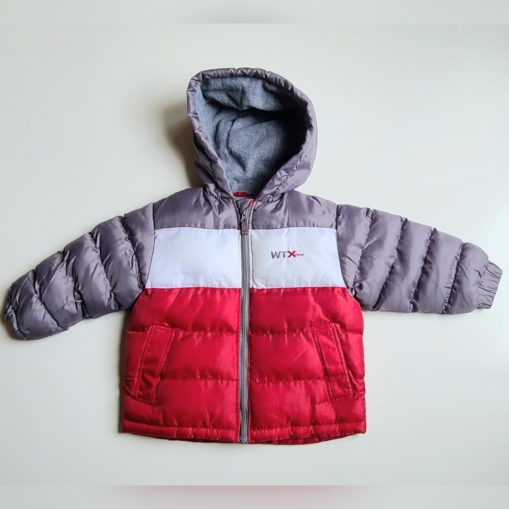 Weather Tamer Boys Size 4 Small Winter Puffer Coat Hooded Insulated